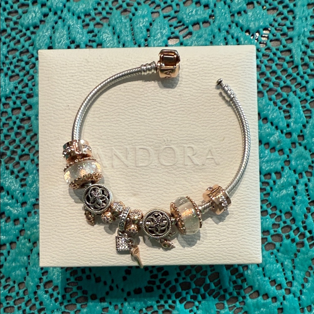 Pandora Two-Tone Charm Bracelet